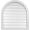 Ekena Millwork Round Top Surface Mount PVC Gable Vent: Functional, w/ 2"W x 1-1/2"P Brickmould Frame, 28"W x 30"H GVPRT28X3002SF - alternate 1